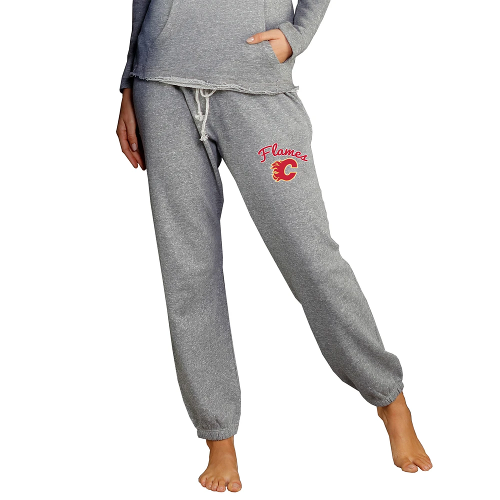 Women's Concepts Sport Gray Calgary Flames Mainstream Knit Jogger Pants
