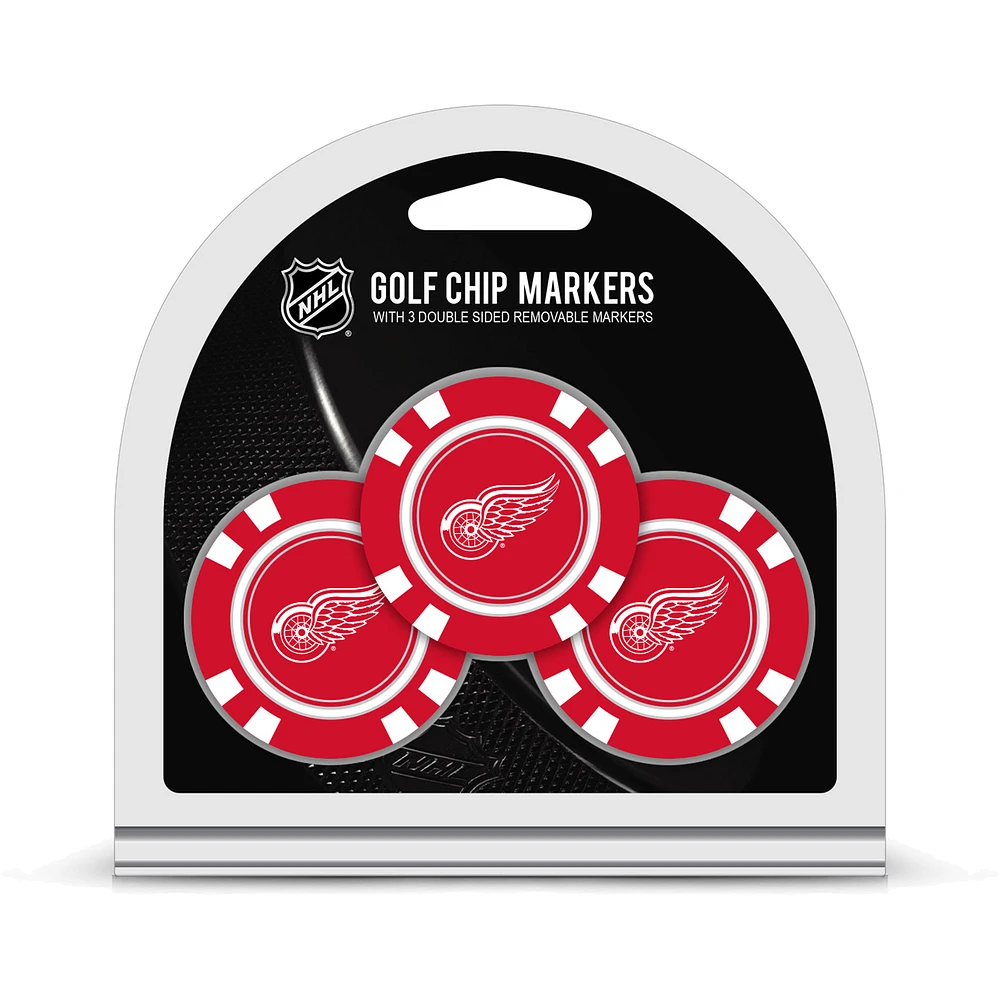 Detroit Red Wings Golf Chip 3-Pack Set
