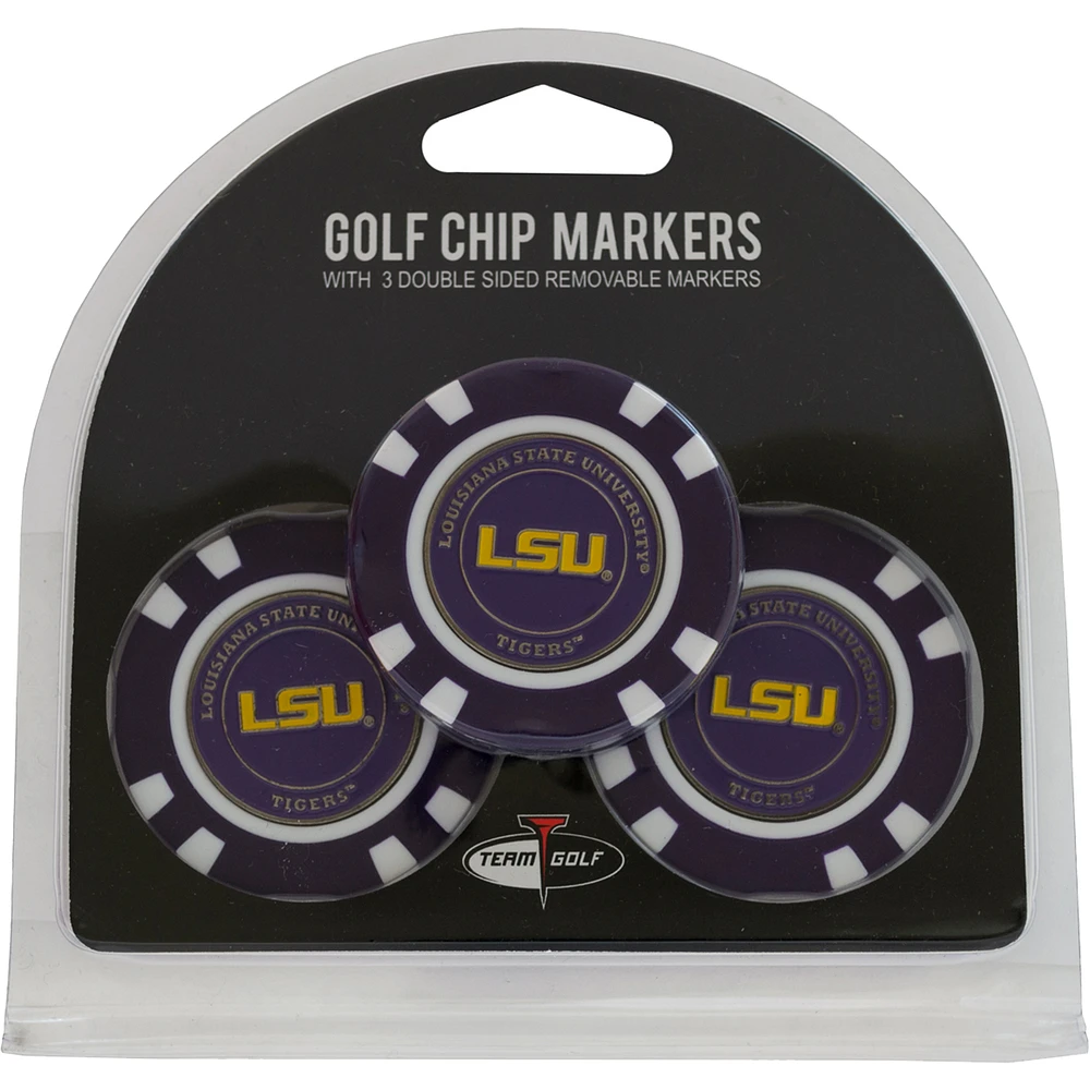 LSU Tigers Golf Chip 3-Pack Set
