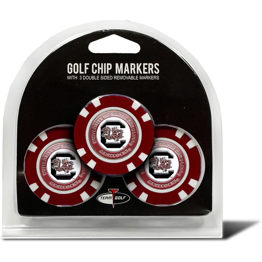 South Carolina Gamecocks Golf Chip 3-Pack Set