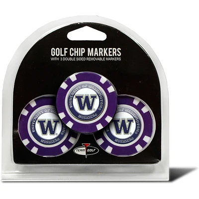 Washington Huskies Golf Chip 3-Pack Set
