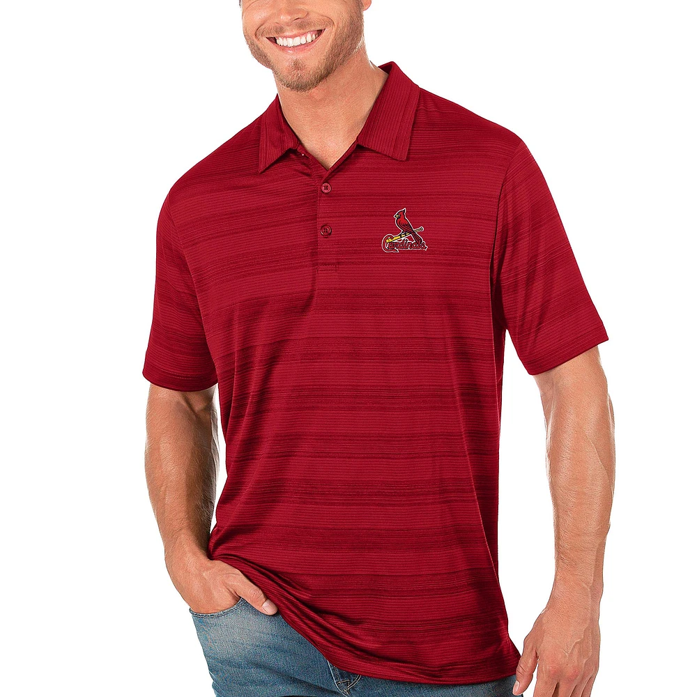 Men's Antigua Red St. Louis Cardinals Compass Polo