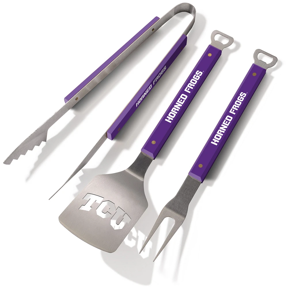 TCU Horned Frogs Spirit Series 3-Piece BBQ Set