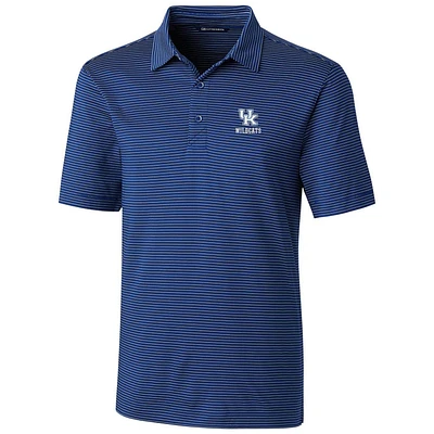 Men's Cutter & Buck Royal Kentucky Wildcats Big & Tall Forge Pencil Stripe Logo Polo