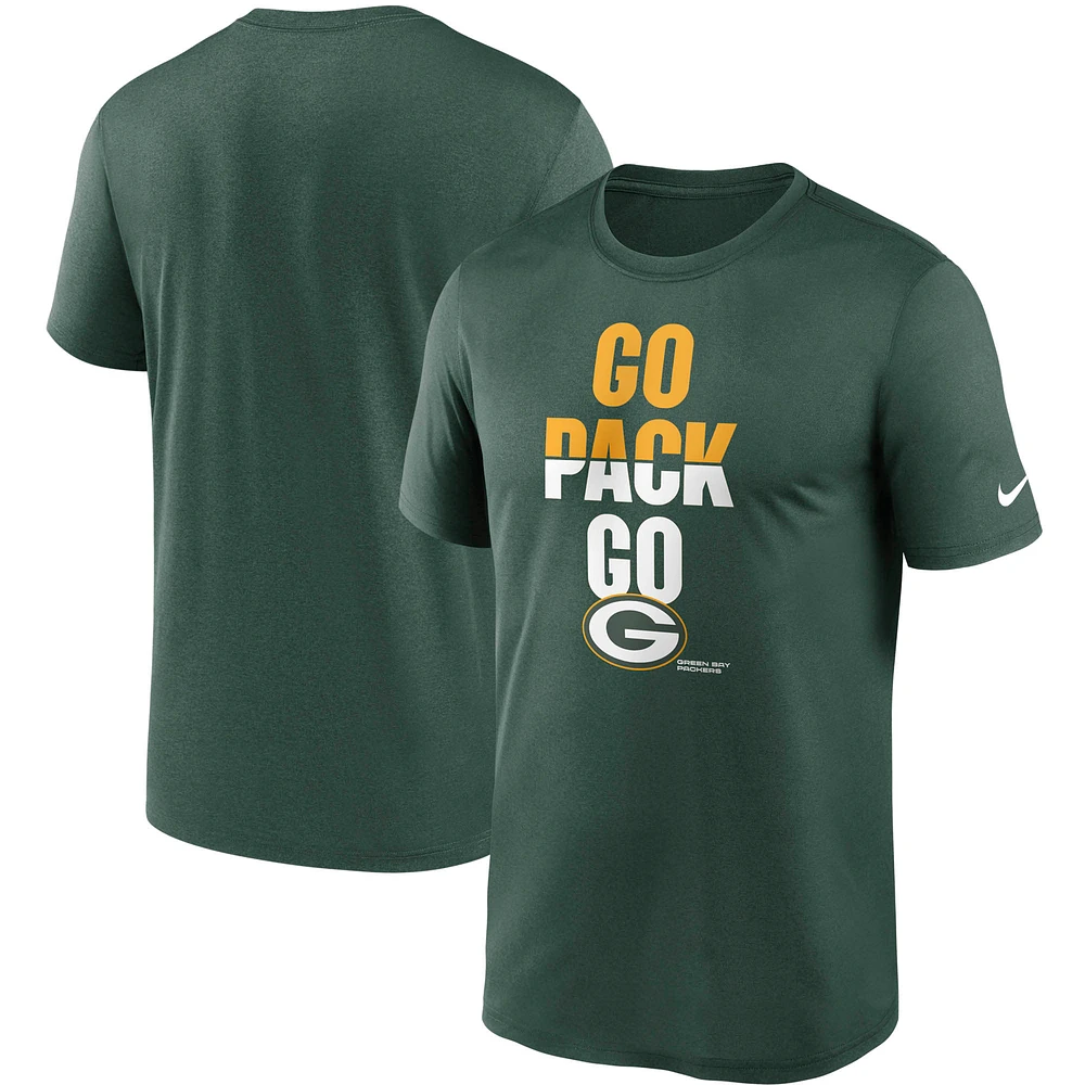 Men's Nike Green Bay Packers Legend Local Phrase Performance T-Shirt