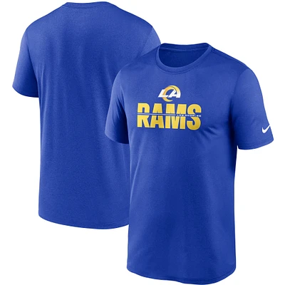 Men's Nike Royal Los Angeles Rams Legend Microtype Performance T-Shirt