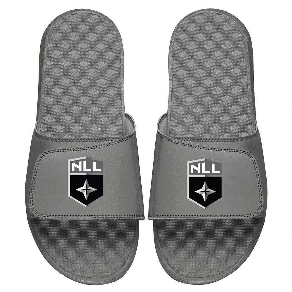 Youth ISlide Gray NLL Primary Logo Slide Sandals