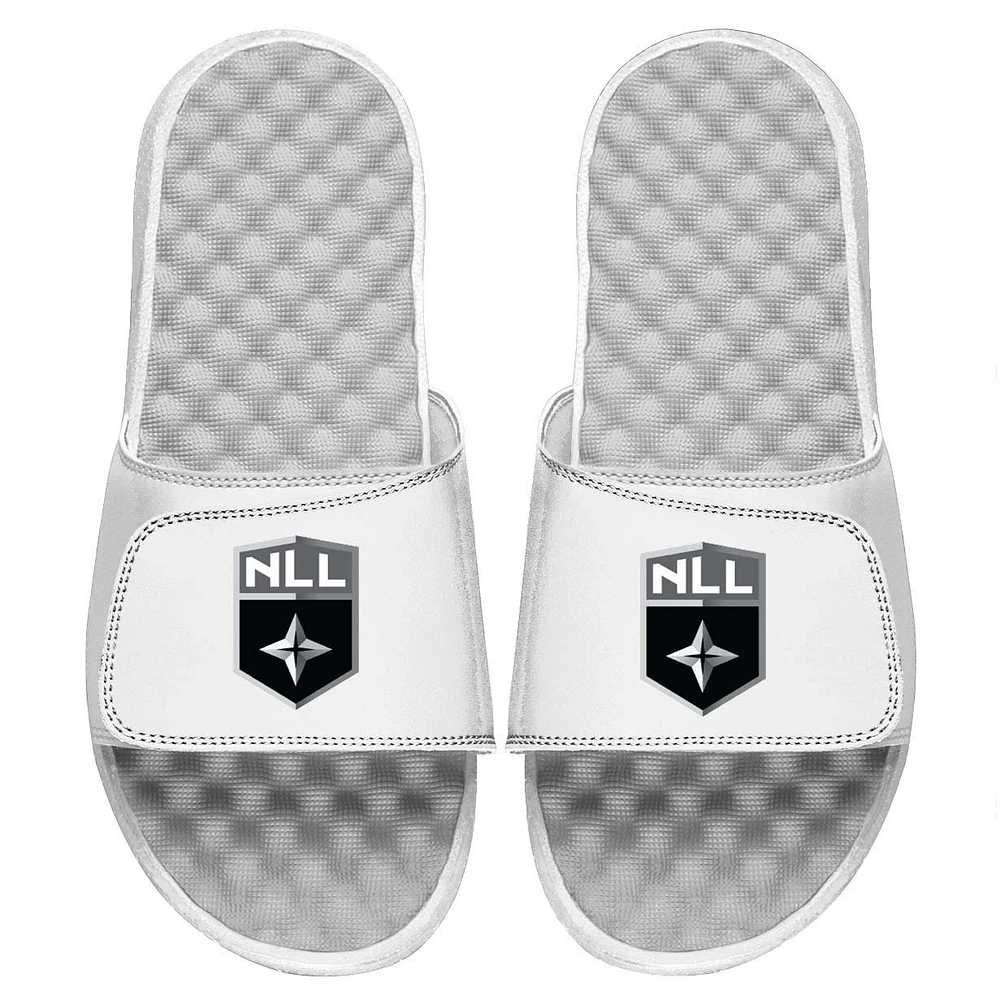 Men's ISlide White NLL Primary Logo Slide Sandals