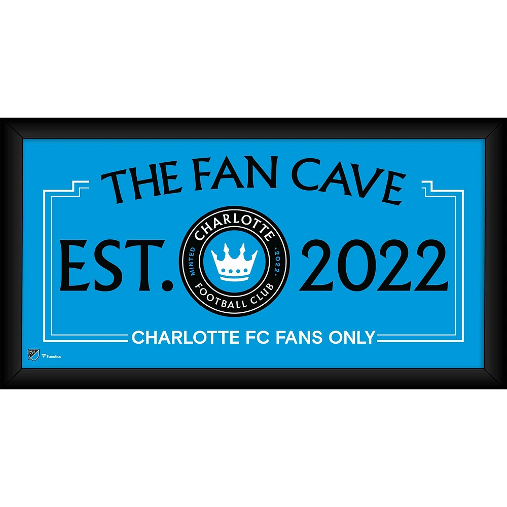 Charlotte FC Framed 10" x 20" Fan Cave Collage