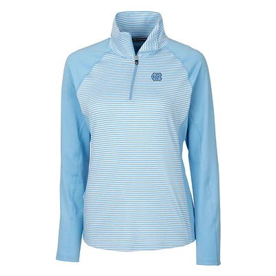 Women's Cutter & Buck Carolina Blue North Tar Heels Forge Tonal Half-Zip Pullover Jacket