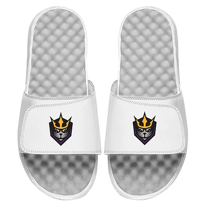 Youth ISlide White San Diego Seals Primary Logo Slide Sandals