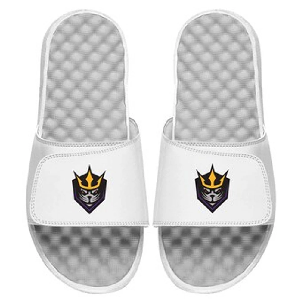 Men's ISlide White San Diego Seals Primary Logo Slide Sandals