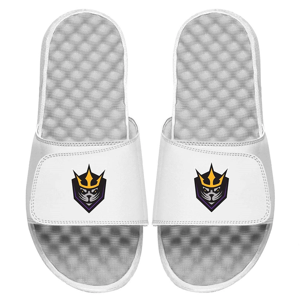 Men's ISlide White San Diego Seals Primary Logo Slide Sandals
