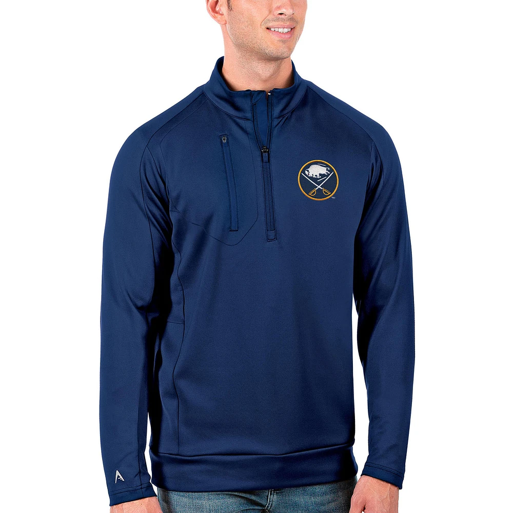 Men's Antigua Royal Buffalo Sabres Generation Big & Tall Quarter-Zip Pullover Jacket