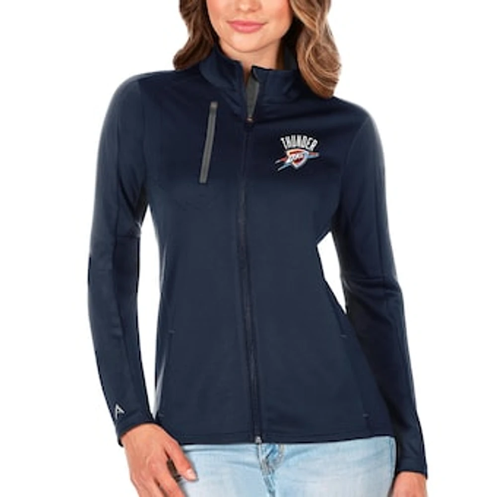 Women's Antigua Navy Oklahoma City Thunder Generation Full-Zip Jacket