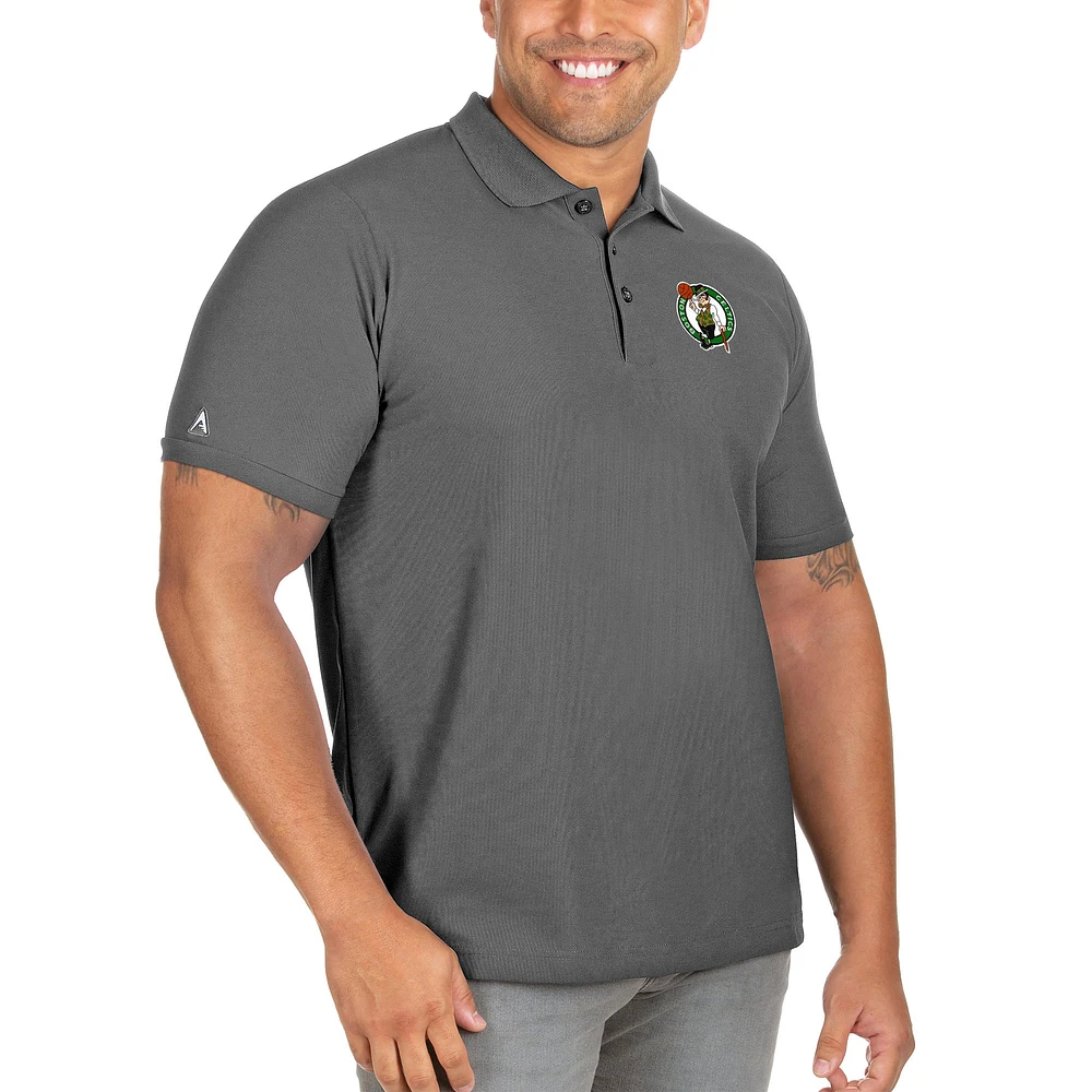 Men's Antigua Boston Celtics Big & Tall Legacy Pique Polo