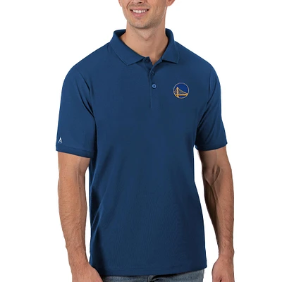 Men's Antigua Royal Golden State Warriors Legacy Pique Polo
