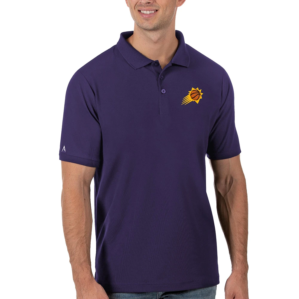 Men's Antigua Purple Phoenix Suns Legacy Pique Polo