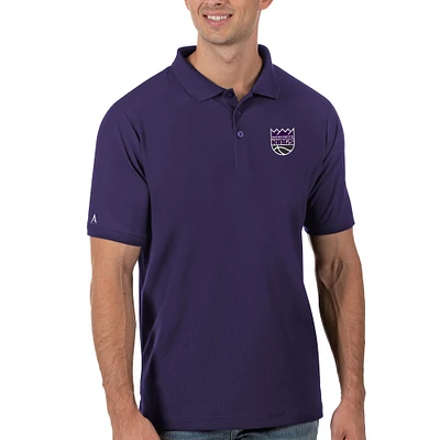 Men's Antigua Purple Sacramento Kings Legacy Pique Polo