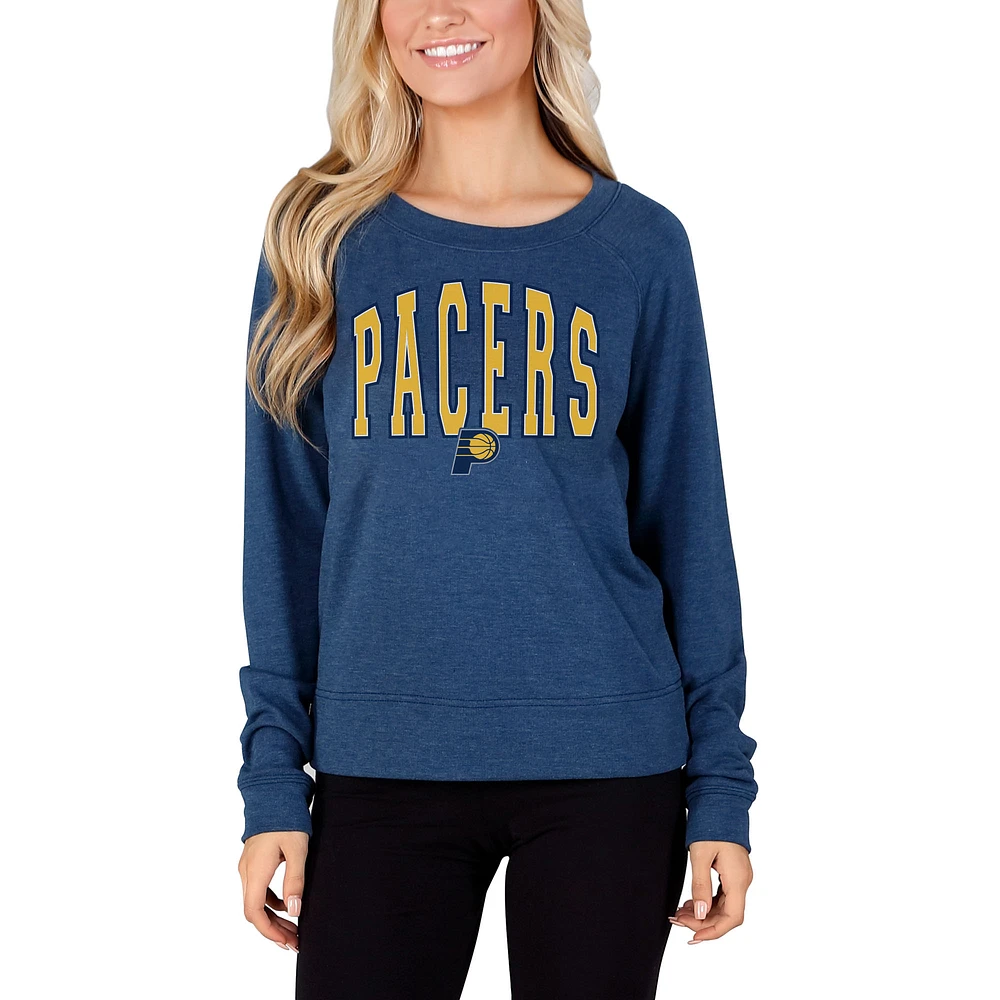 Women's Concepts Sport Navy Indiana Pacers Mainstream Terry Long Sleeve Top