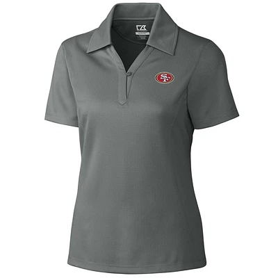 Women's Cutter & Buck Gray San Francisco 49ers DryTec Genre Polo