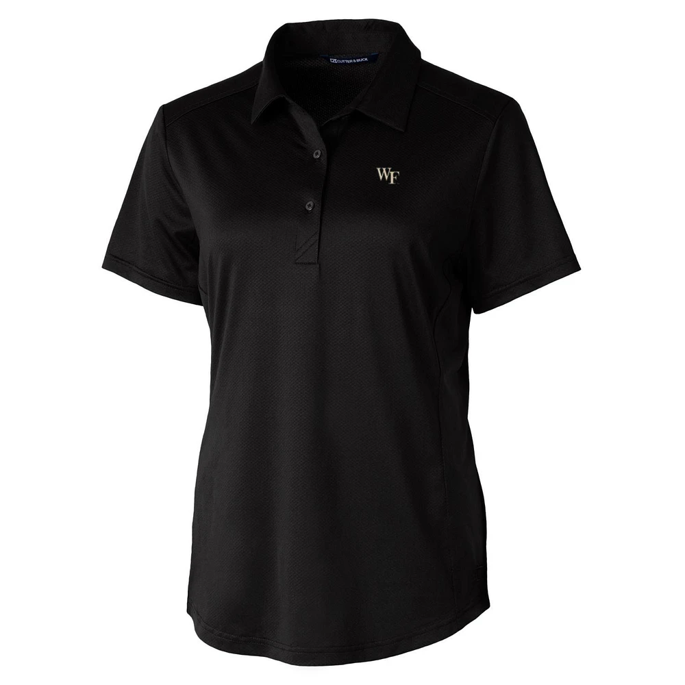 Women's Cutter & Buck Black Wake Forest Demon Deacons Prospect Polo
