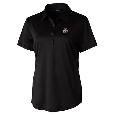 Women's Cutter & Buck Black Ohio State Buckeyes Prospect Polo