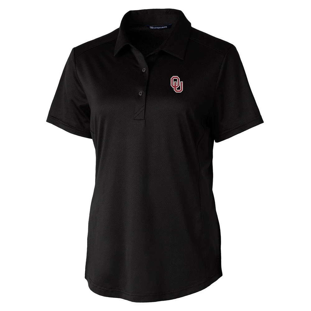 Women's Cutter & Buck Black Oklahoma Sooners Prospect Polo