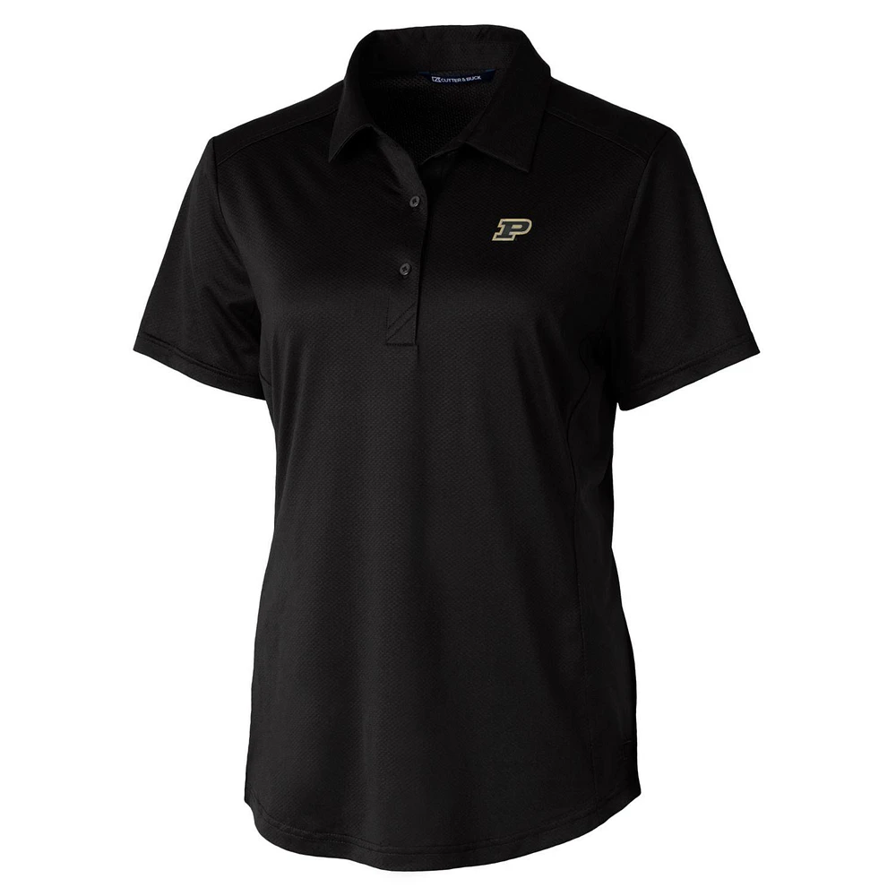 Women's Cutter & Buck Black Purdue Boilermakers Prospect Polo