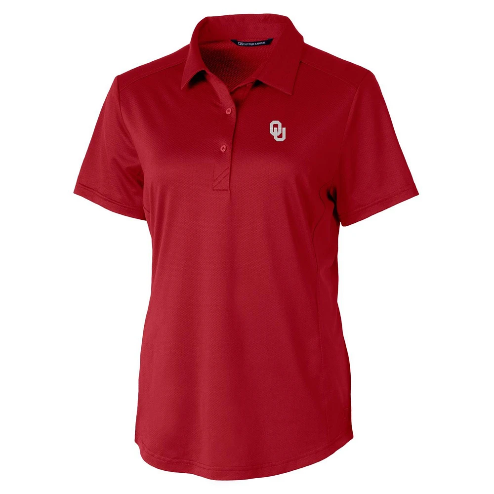 Women's Cutter & Buck Crimson Oklahoma Sooners Prospect Polo