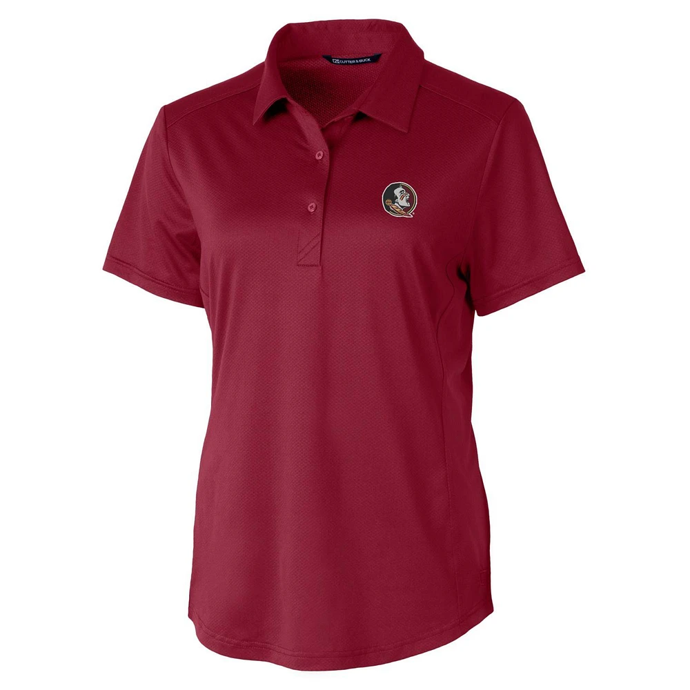 Women's Cutter & Buck Garnet Florida State Seminoles Prospect Polo