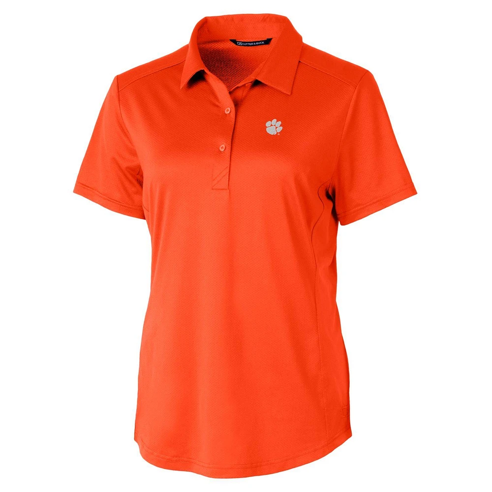 Women's Cutter & Buck Orange Clemson Tigers Prospect Polo