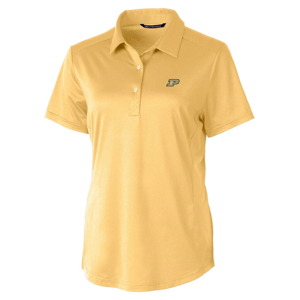 Women's Cutter & Buck Gold Purdue Boilermakers Prospect Polo