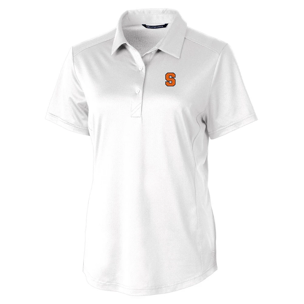 Women's Cutter & Buck White Syracuse Orange Prospect Polo