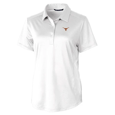 Women's Cutter & Buck White Texas Longhorns Prospect Polo