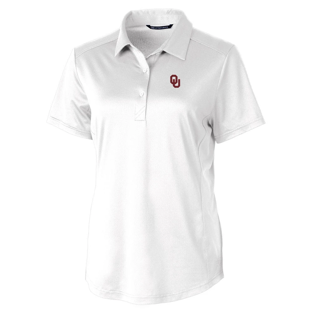 Women's Cutter & Buck White Oklahoma Sooners Prospect Polo