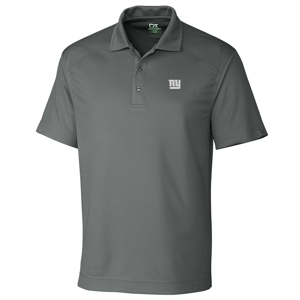 Men's Cutter & Buck Gray New York Giants Big Tall DryTec Genre Polo