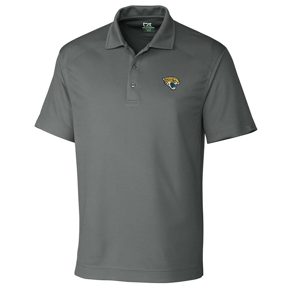 Men's Cutter & Buck Gray Jacksonville Jaguars Big & Tall DryTec Genre Polo