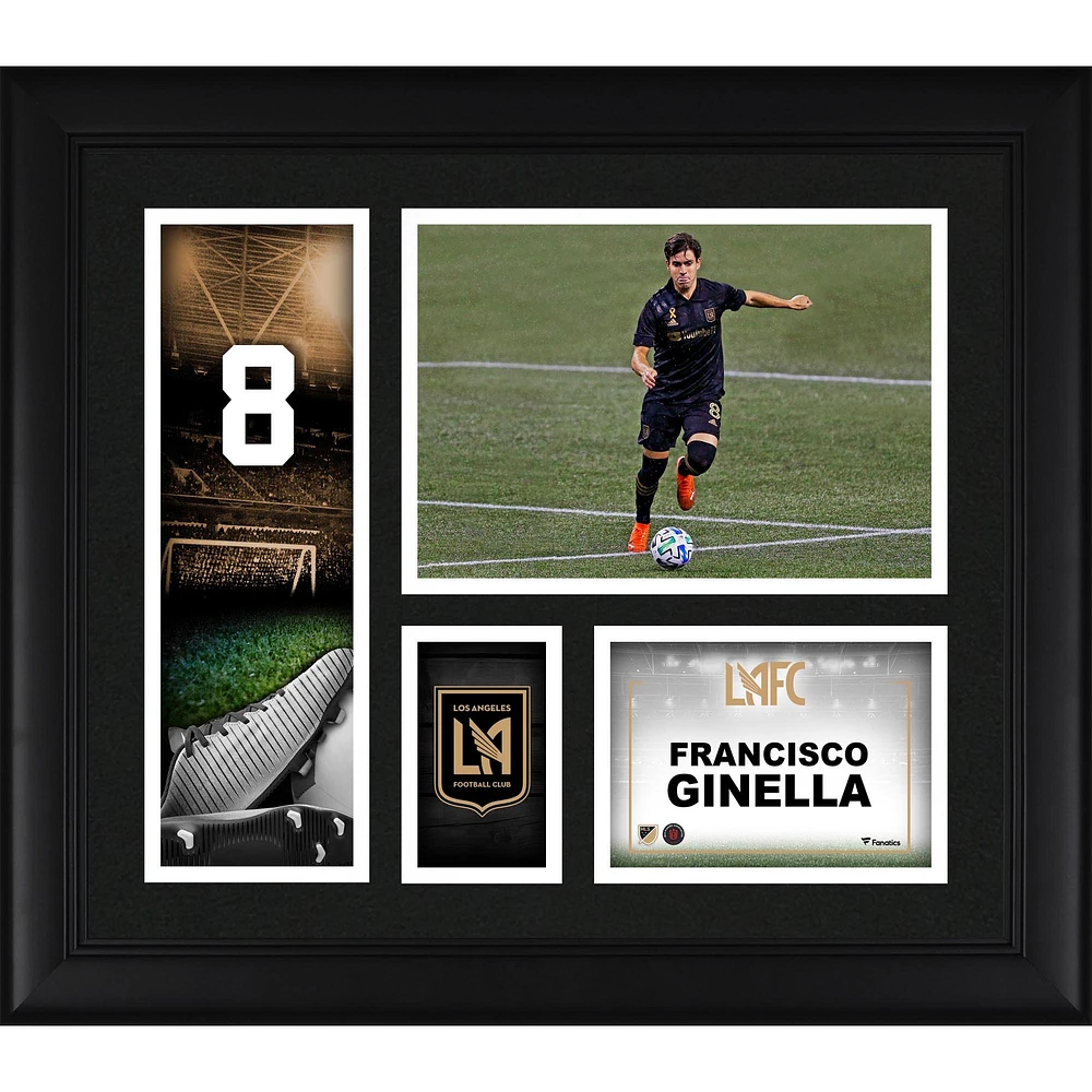 Francisco Ginella LAFC Framed 15" x 17" Player Core Collage
