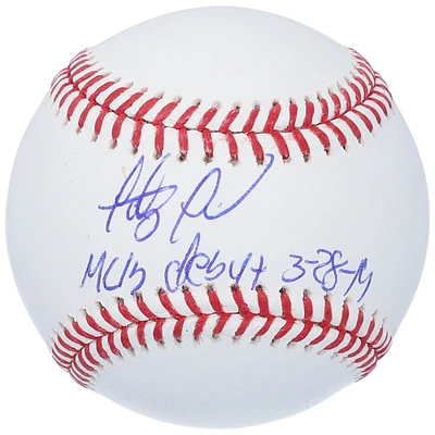 Fernando Tatis Jr. San Diego Padres Autographed Baseball with "MLB Debut 3-28-19" Inscription