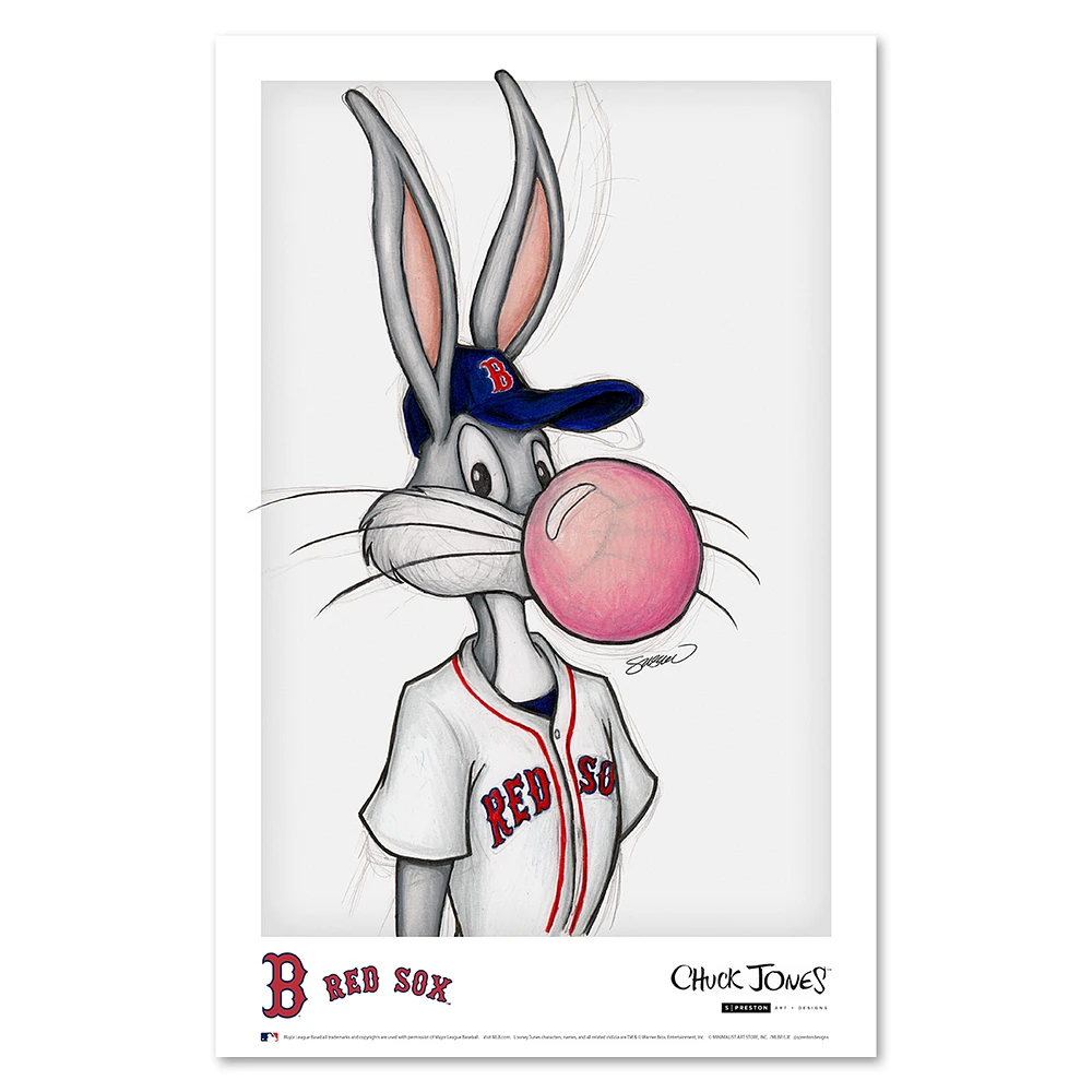 Boston Red Sox 11'' x 17'' Baseball Bugs Art Poster