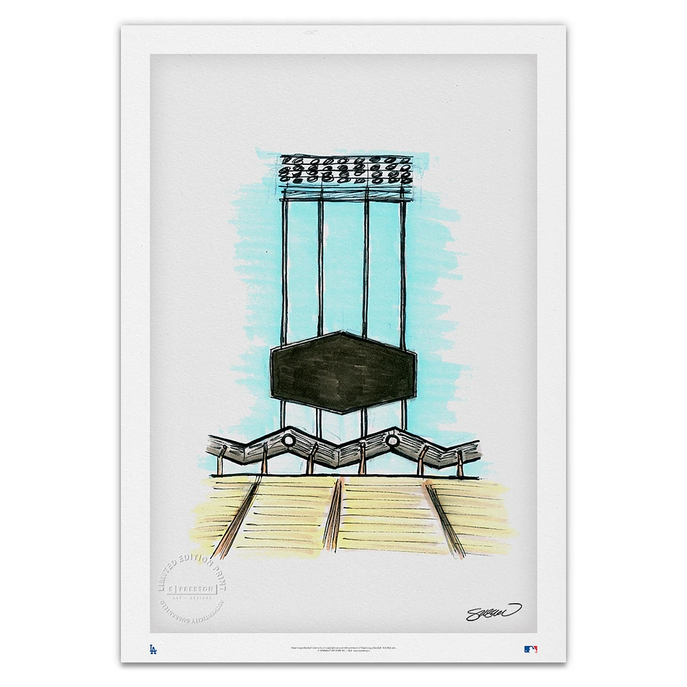 Los Angeles Dodgers 14'' x 20'' Dodger Stadium Limited Edition Fine Art Print