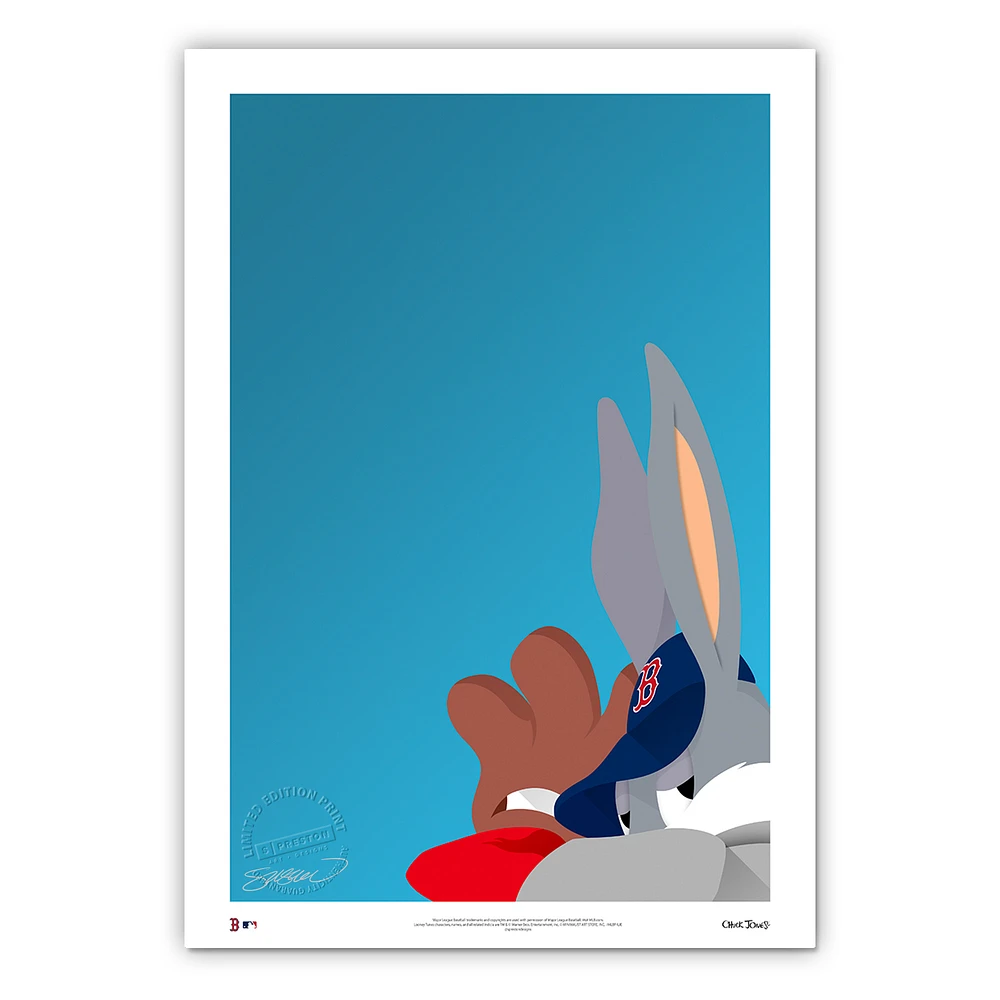 Boston Red Sox 14'' x 20'' Bugs Bunny Limited Edition Fine Art Print