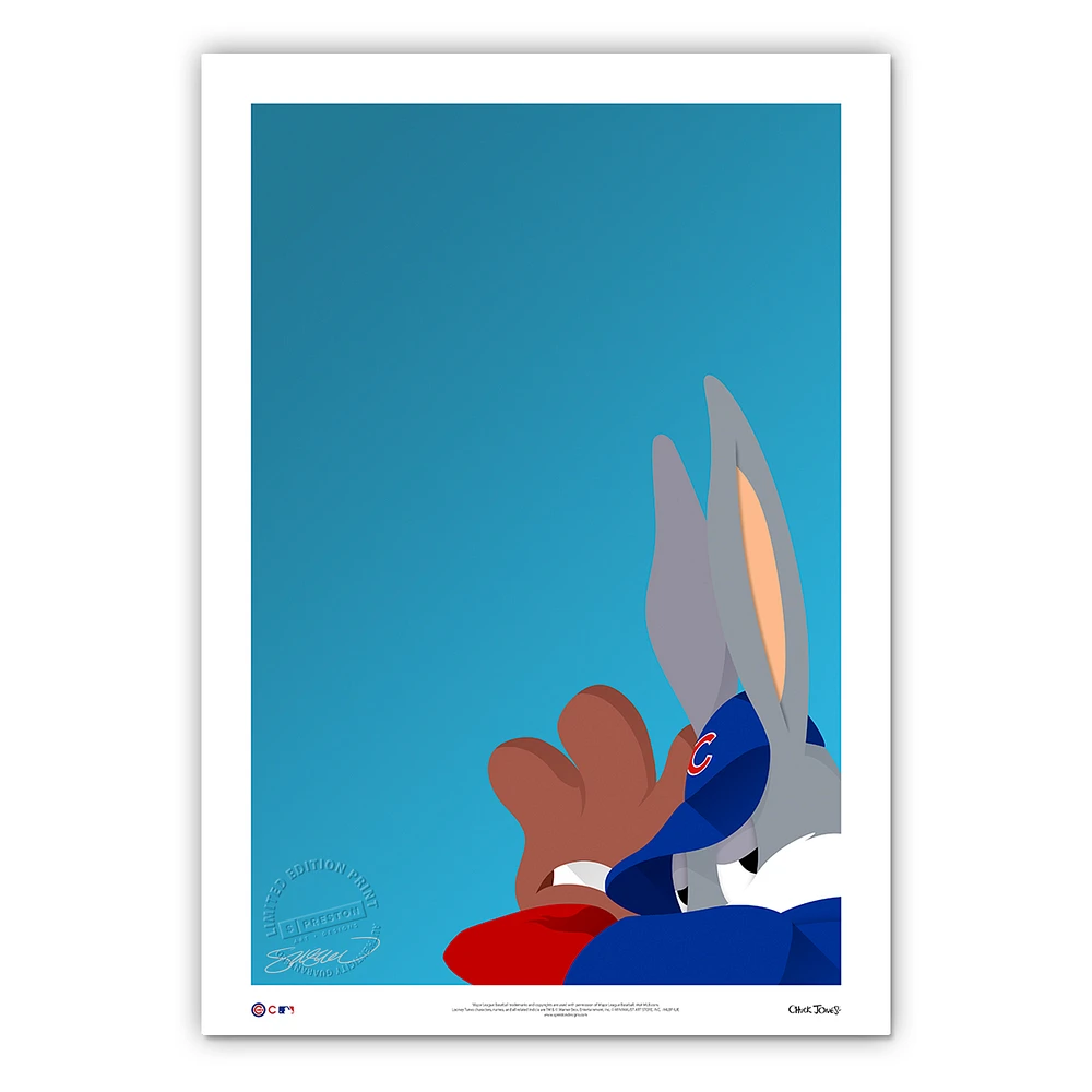 Chicago Cubs 14'' x 20'' Bugs Bunny Limited Edition Fine Art Print