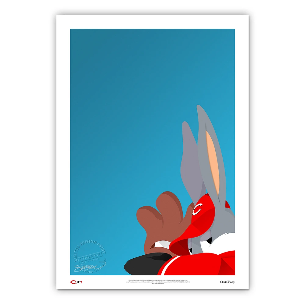 Cincinnati Reds 14'' x 20'' Bugs Bunny Limited Edition Fine Art Print
