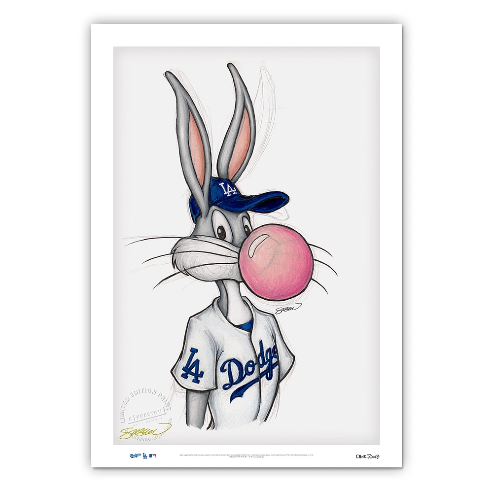 Los Angeles Dodgers 14'' x 20'' Baseball Bugs Limited Edition Fine Art Print