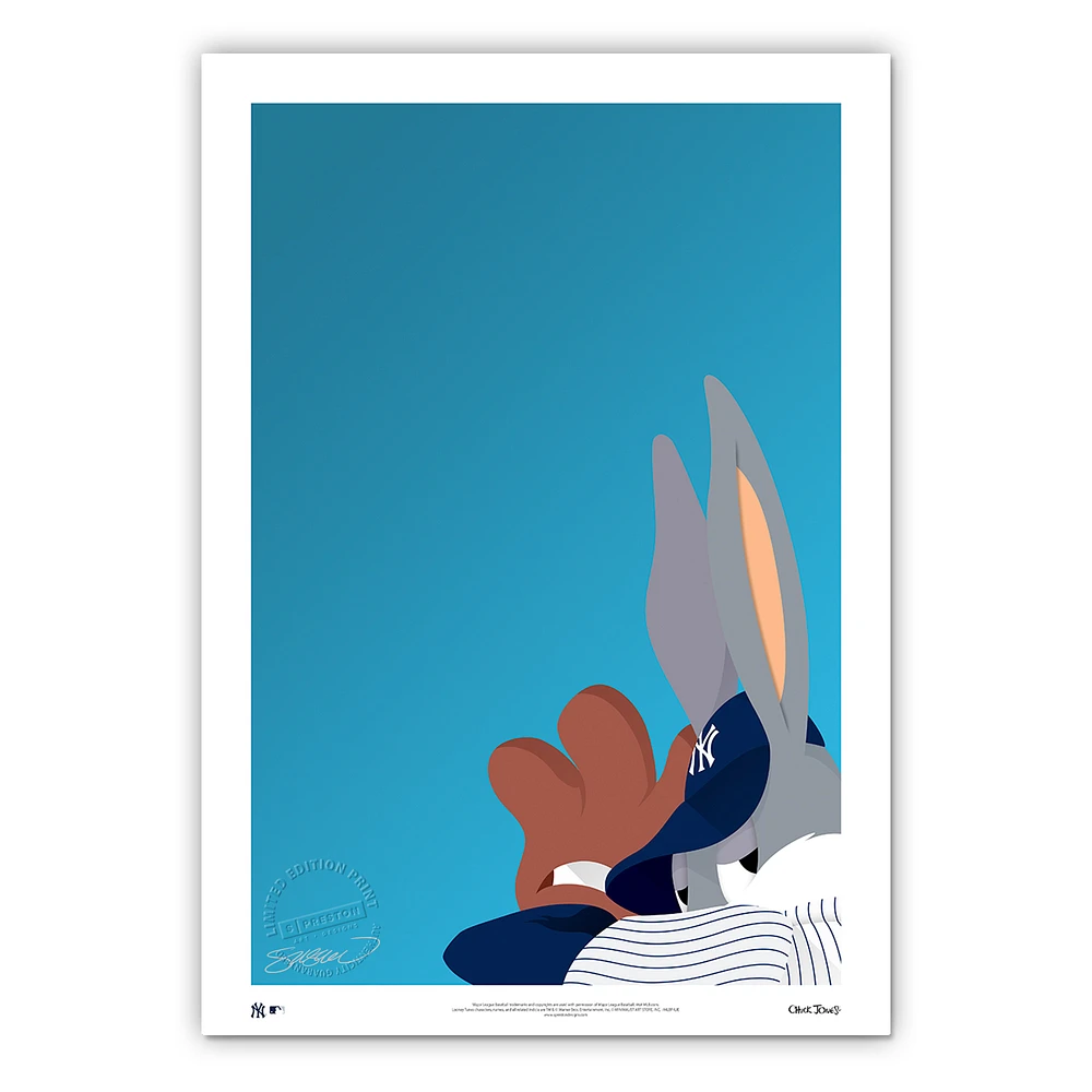 New York Yankees 14'' x 20'' Bugs Bunny Limited Edition Fine Art Print