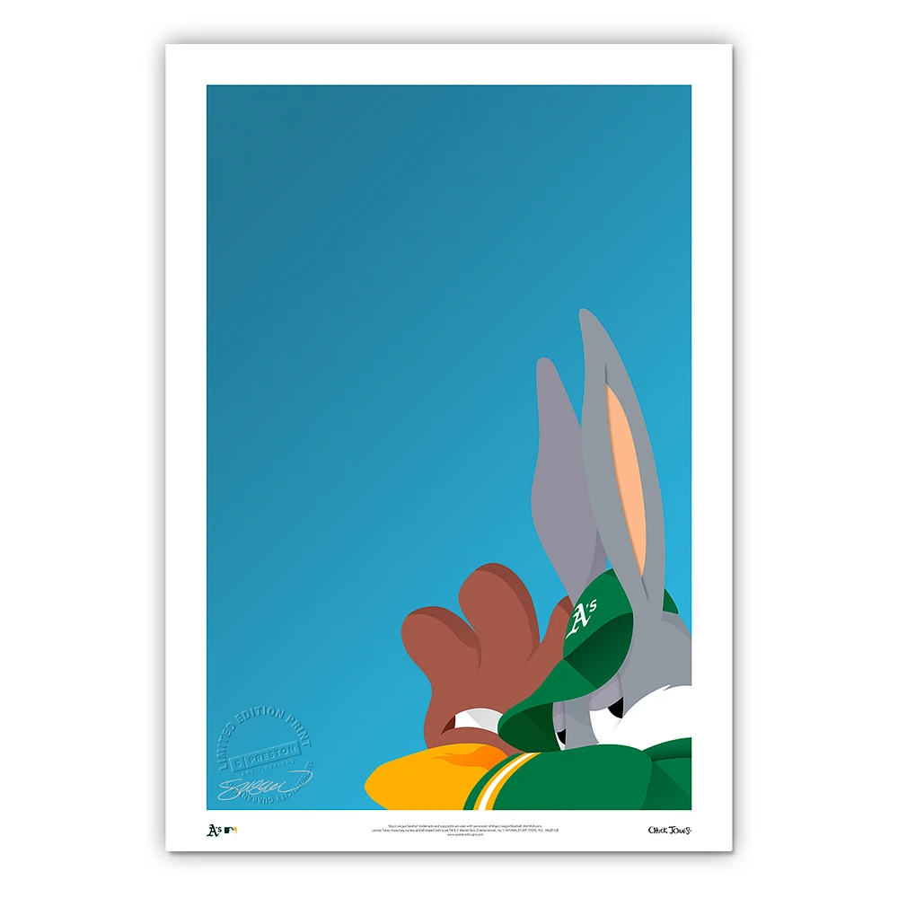 Athletics 14'' x 20'' Bugs Bunny Limited Edition Fine Art Print