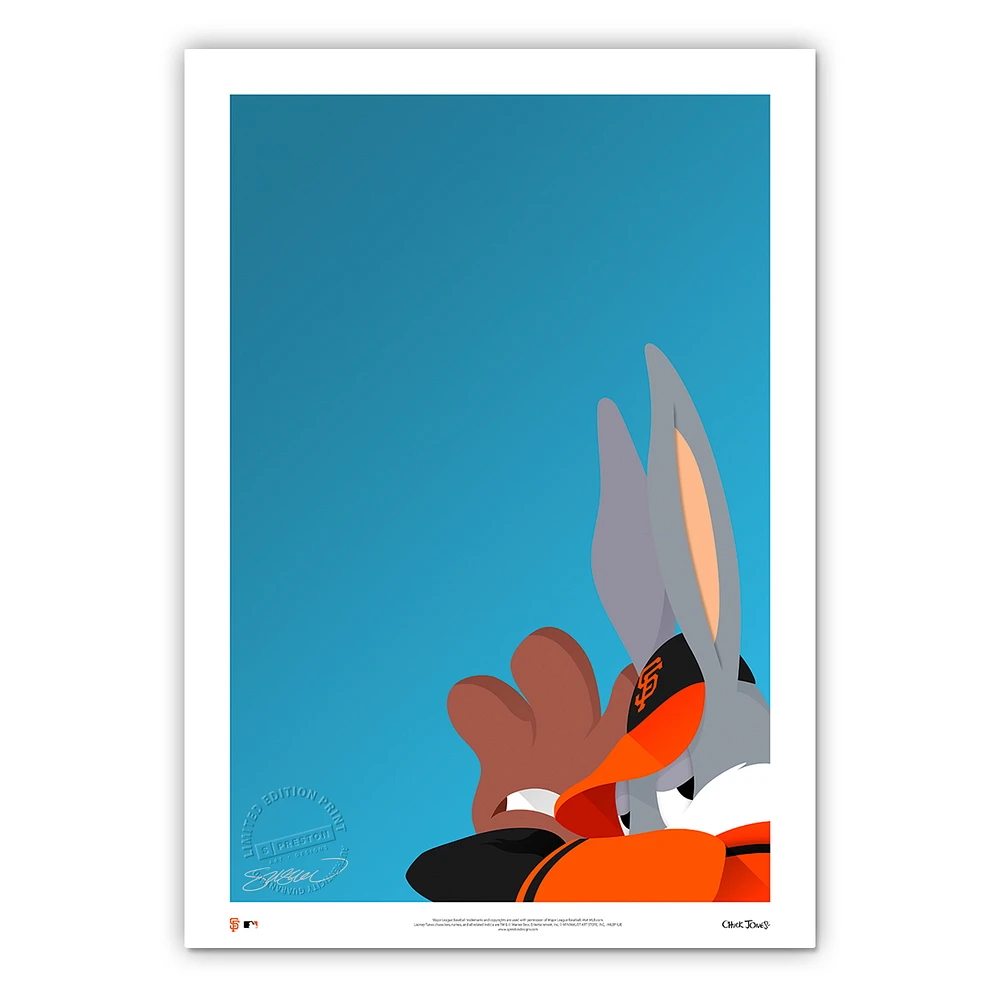 San Francisco Giants 14'' x 20'' Bugs Bunny Limited Edition Fine Art Print