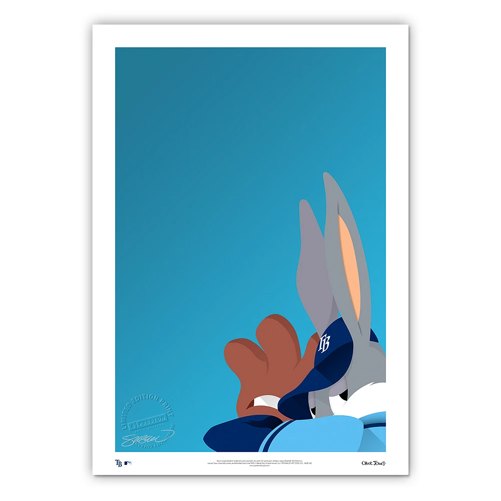 Tampa Bay Rays 14'' x 20'' Bugs Bunny Limited Edition Fine Art Print